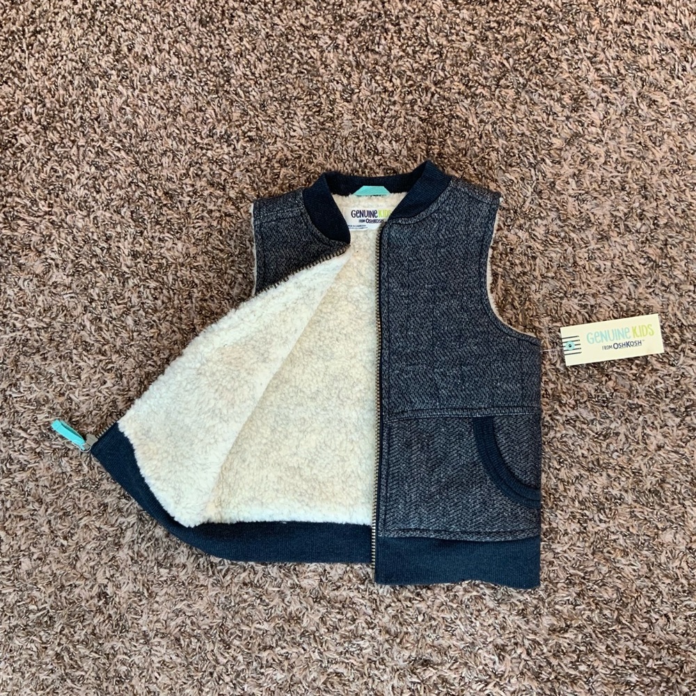 Genuine Kids by OshKosh Boys 3T Blue  Vest New
